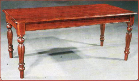 Fluted Leg Dining Table 240